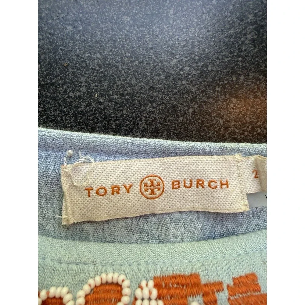 TORY BURCH Alexandria Skirt Silverlake Size 2 Boho Resort Designer fairy cottage
